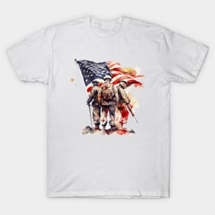 Watercolor Veterans #2 T-Shirt